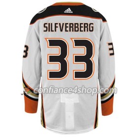 Adidas Maillot de Hockey Anaheim Ducks JACOB SILFVERBERG 33 Blanc Authentic - Homme